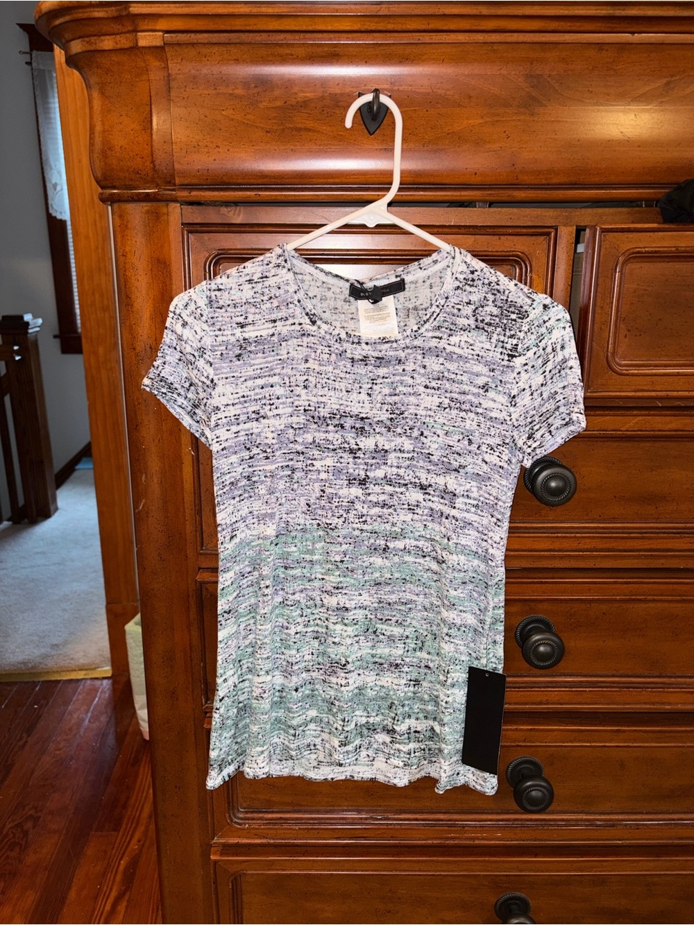 NWT BCBGMAXAZRIA Cassia Abstract Print Tee Top XXS